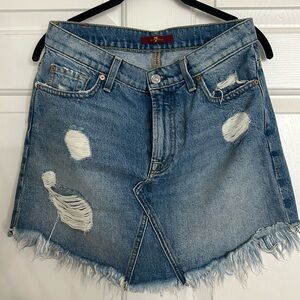 7 for all Mankind denim skirt